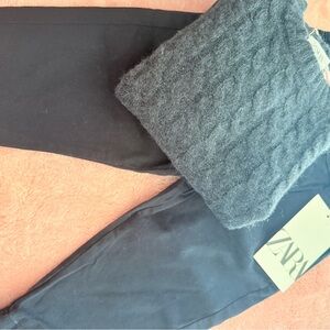 Zara Kids navy blue Sweater and  Pants Set